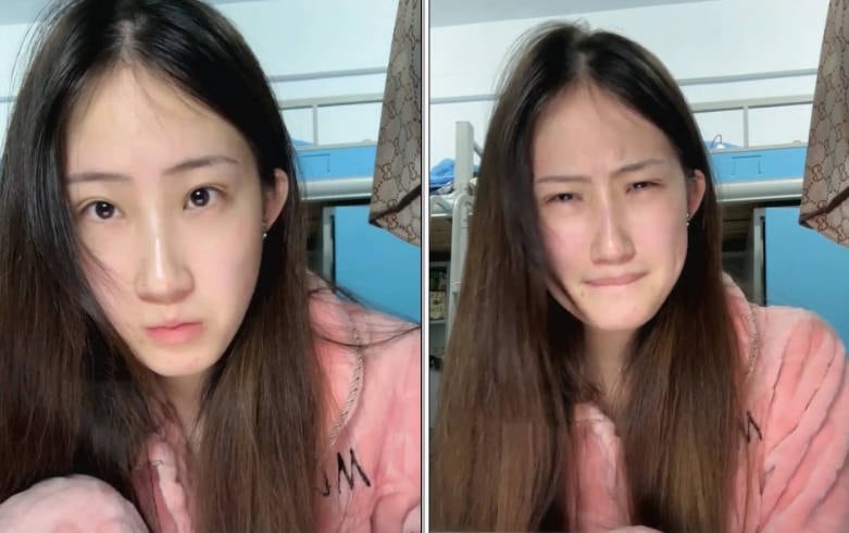2026年1月最新，新人，211大学研究生，美女校花级，【小灰灰】，在宿舍偷偷露三点，躲在厕所看小视频自慰，清纯反差，颜值很高！