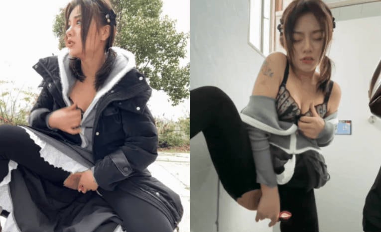 大胆御姐，反差骚母狗【Asia-GoodLuck】户外极限露出，开裆裤内塞跳蛋继续景区自慰喷水