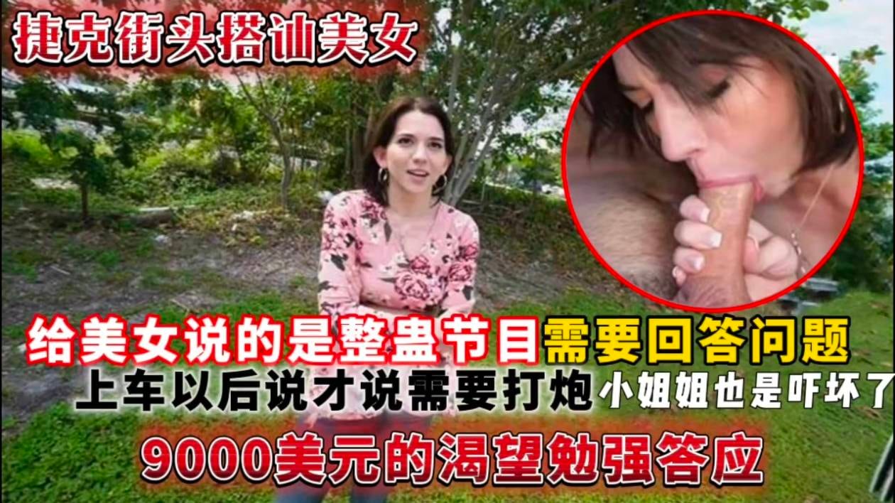 (捷克街头搭讪美女)给美女说的是整蛊节目需要回答问题，上车以后说才说需要打炮小姐姐也是吓坏了9000美元的渴望勉强答应