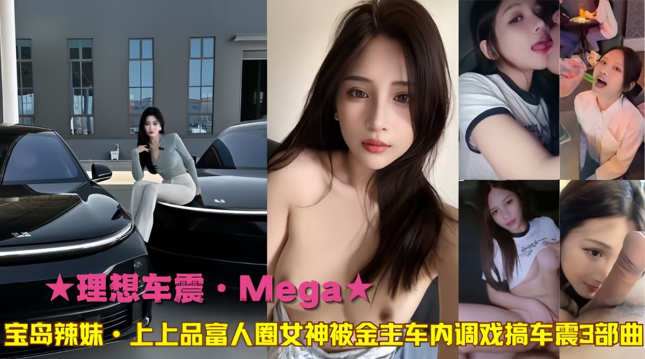 ★理想车震·Mega★宝岛辣妹·上上品富人圈女神被金主车内调戏搞车震3部曲